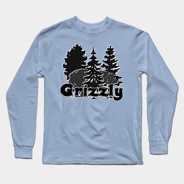 Grizzly Long Sleeve T-Shirt by trubble